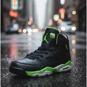 Nike Air Jordan 6 Retro GS Electric Green Black DM1685-003 Boys Size 6.5Y. 2021